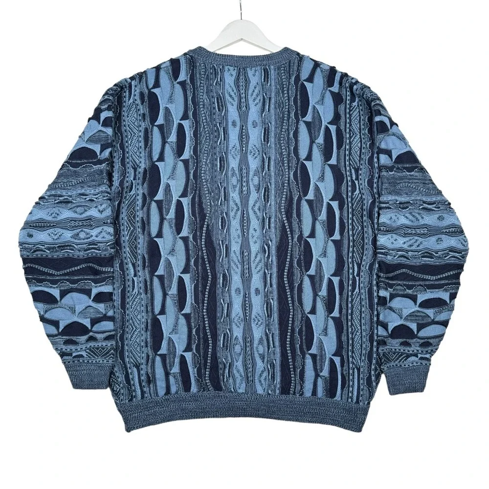 Vintage Y2K Boom X Knitwear Sweater - Men's XL - Coogi Style Cosby